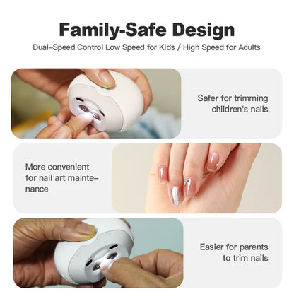 SeeMagic Multi-Functional Electric Nail Clipper,Dual-Speed Adjustment